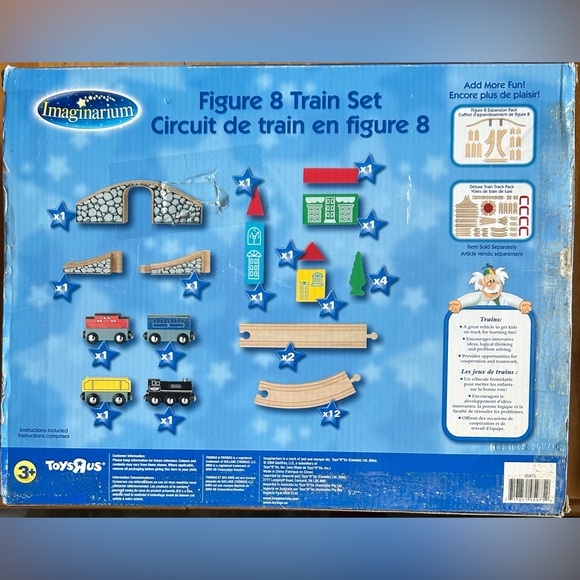 Imaginarium Figure 8 Wooden Train Set. Ideal Beginner’s Set. - Picture 2 of 10